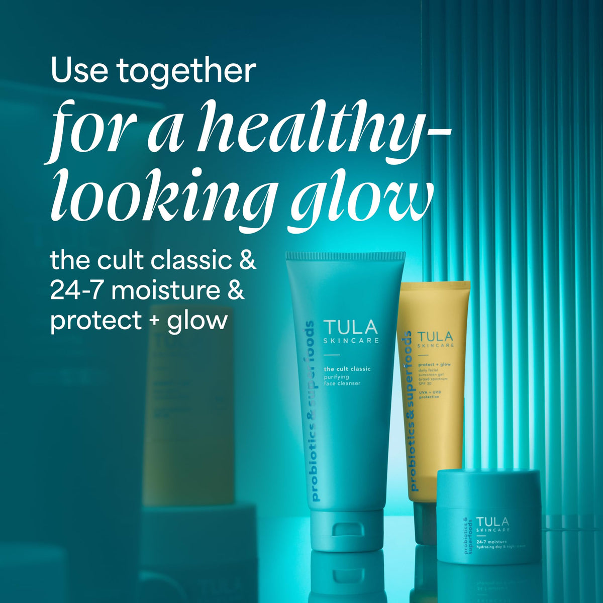 TULA 1.7 fl oz tube in hand showing travel-friendly size and convenience
