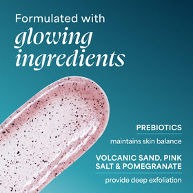 TULA product being applied in hand to demonstrate gentle massage and smoother skin benefit