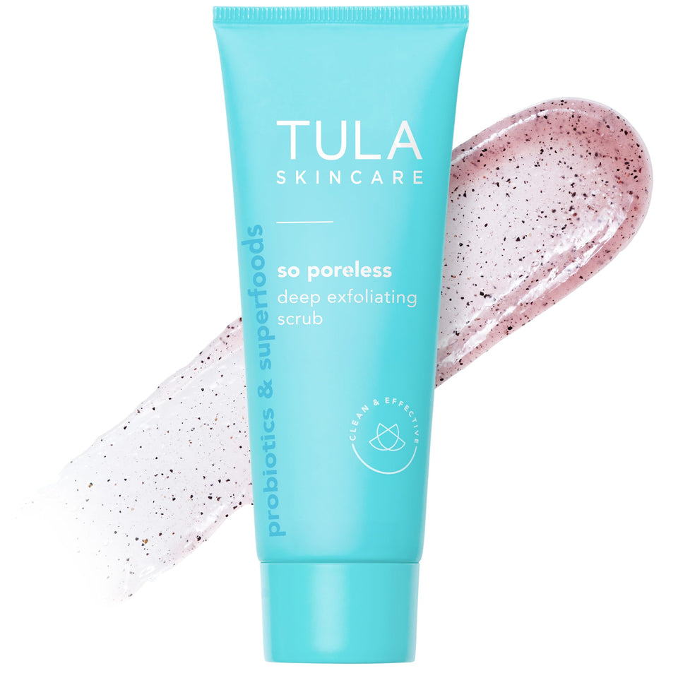 TULA front packaging showing jar and label for clear pore refinement benefit