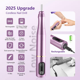 TUOBEO efile in use filing nails demonstrating efficient, low-vibration performance