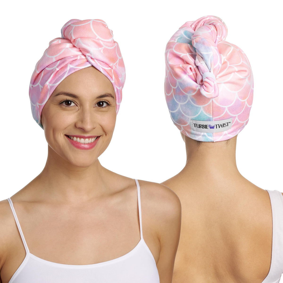 Turbie Twist close-up of microfiber texture highlighting softness and absorption