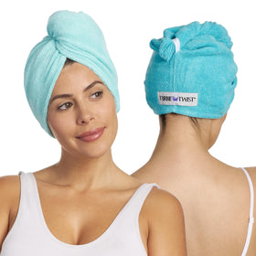 Turbie Twist microfiber texture closeup highlighting fast absorption
