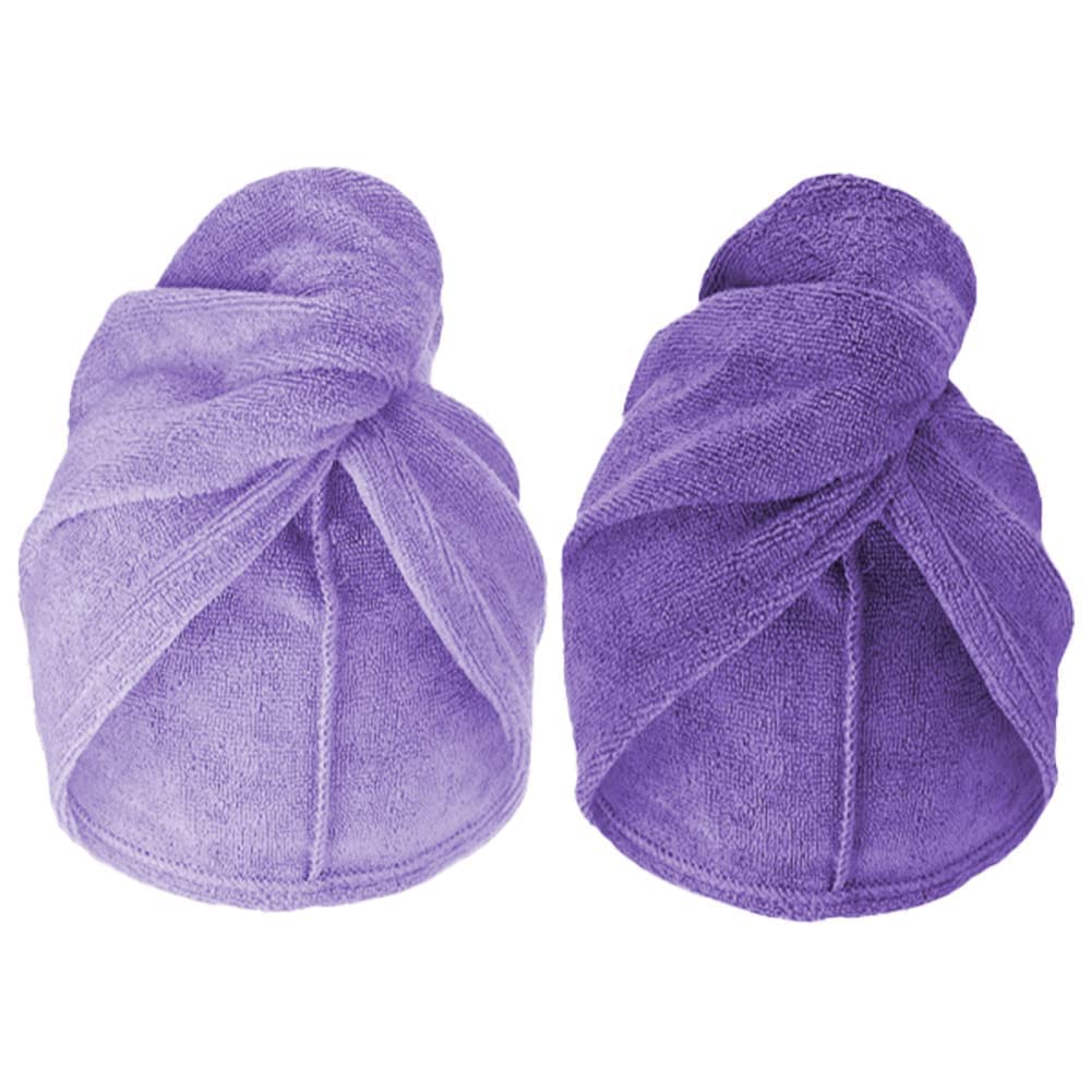 Turbie Twist side view showing saturated towel absorbing moisture effectively