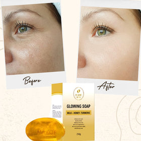 Generic honey drizzle image emphasizes honey in soap for hydration and soothing