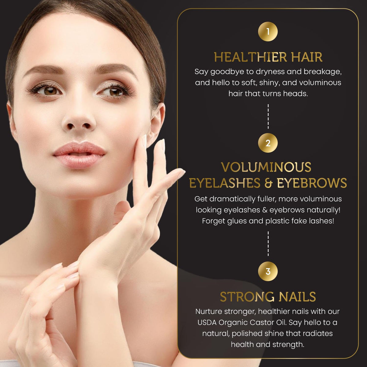 TURN TO EARTH pump dispensing castor oil with controlled amount for precise use