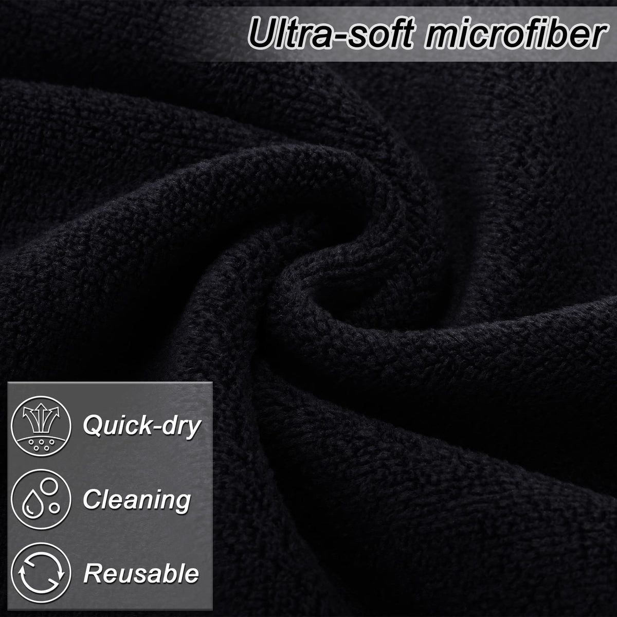 TURSTIN towel in hand size comparison showing compact portability