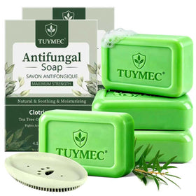 Tuymec front packaging shows medicated bars and benefits