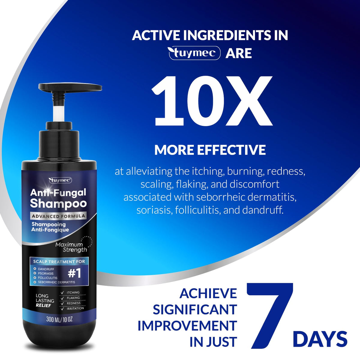 Tuymec shampoo lather texture close-up demonstrating gentle foam and manageable consistency