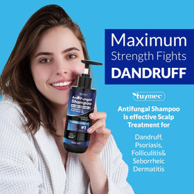 Tuymec bottle in hand showing 300ml scale and travel-friendly benefit