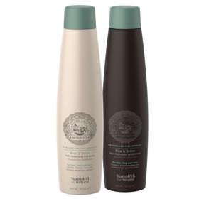 Tweak'd by Nature front packaging showing volumizing shampoo and conditioner benefits