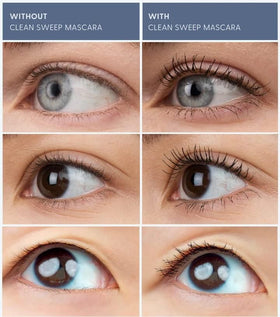 twenty/twenty beauty model wearing mascara in a daily routine for comfortable wear