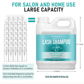 TWILASH BY DLY pump dispensing foam for measured, mess-free application benefit