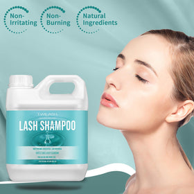 TWILASH BY DLY ingredient and certification label highlighting vegan cruelty-free benefit