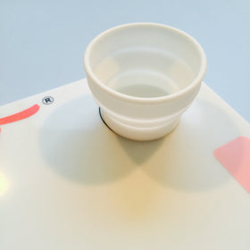 Twinkled T indented palette holes detail holding polish for controlled mixing