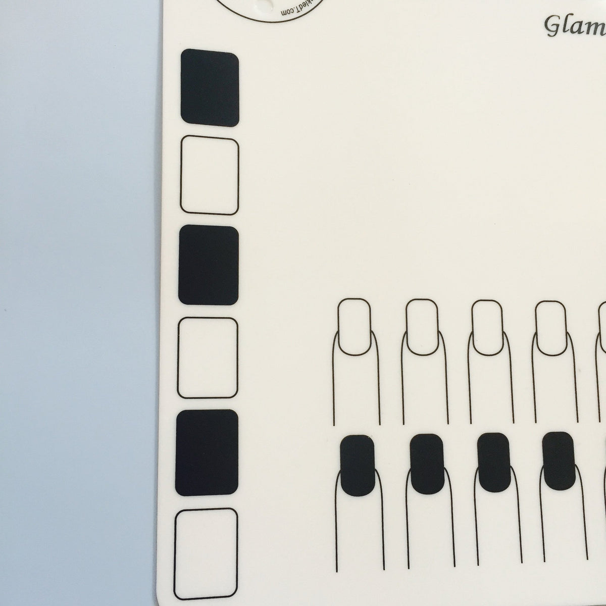 Twinkled T pastel color-testing boxes displaying opacity checks for quick decisions