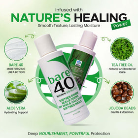 TXLSC BARE 40 jojoba beads detail illustrating gentle exfoliation to remove dead skin surface