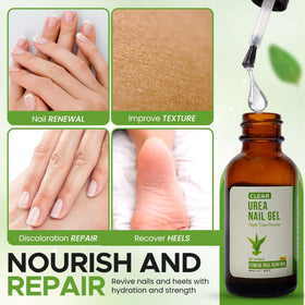 TXLSC CLEAR gel applied to toenail demonstrating targeted coverage and softened surface benefit