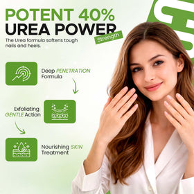 TXLSC CLEAR product label and ingredient list focused to highlight 40% urea and tea tree content