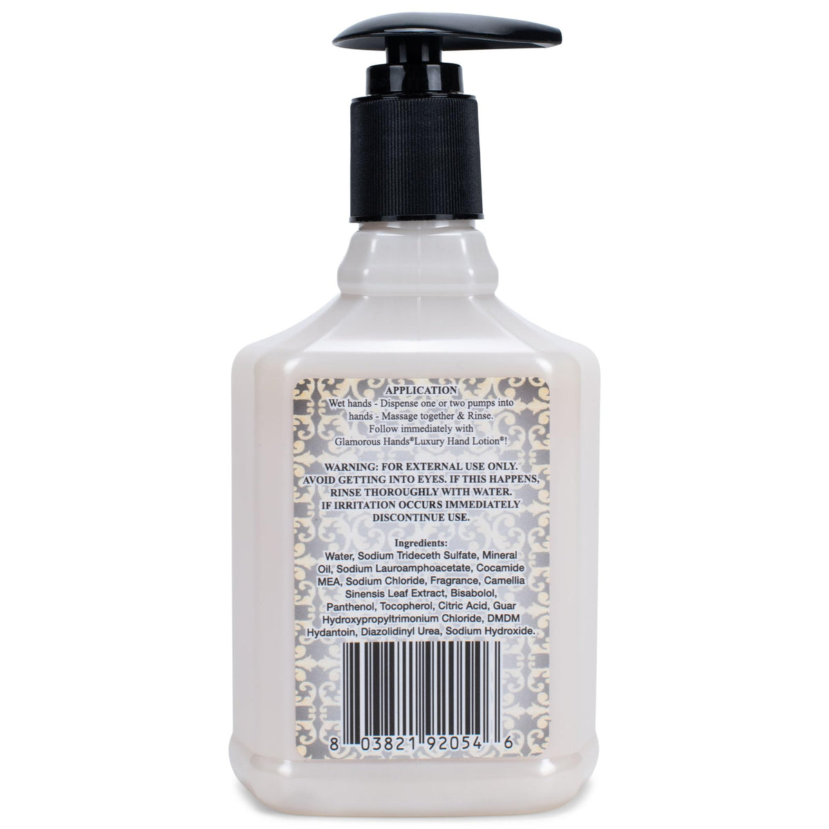 TYLER hand lather close-up demonstrating creamy texture that softens skin