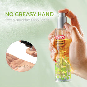 TYMO oil texture drop highlighting lightweight absorbency