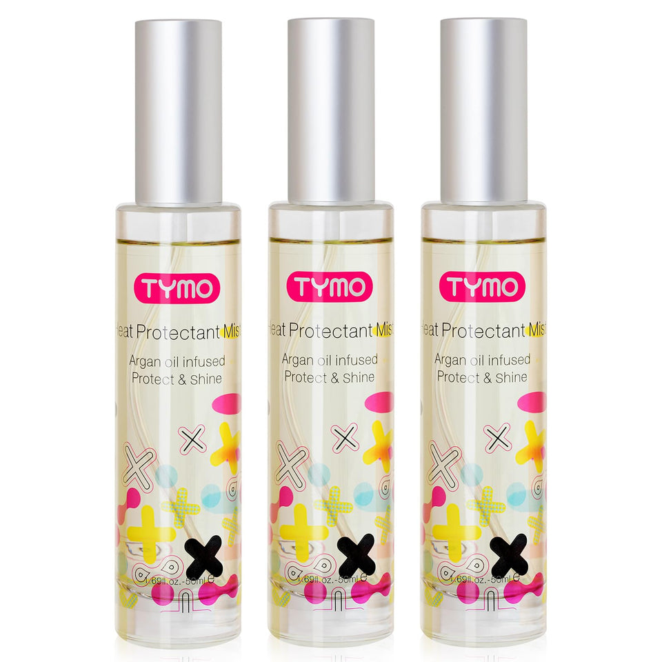 TYMO glass bottle front view showing clean packaging and formula benefits