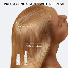 TYMO on bathroom shelf with other products signaling daily routine benefit