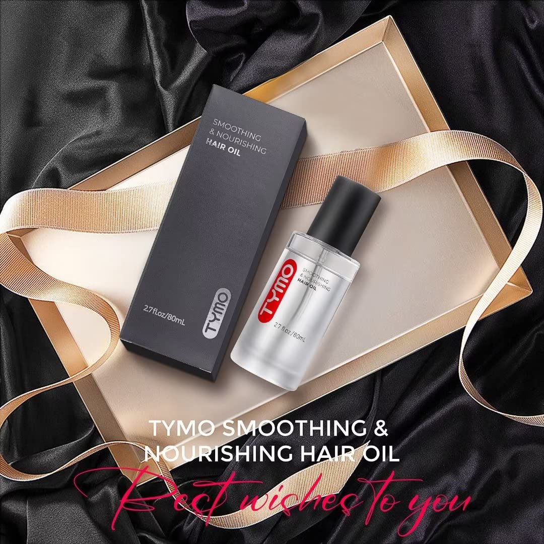 TYMO applied before blow-drying showing heat protection and reduced frizz