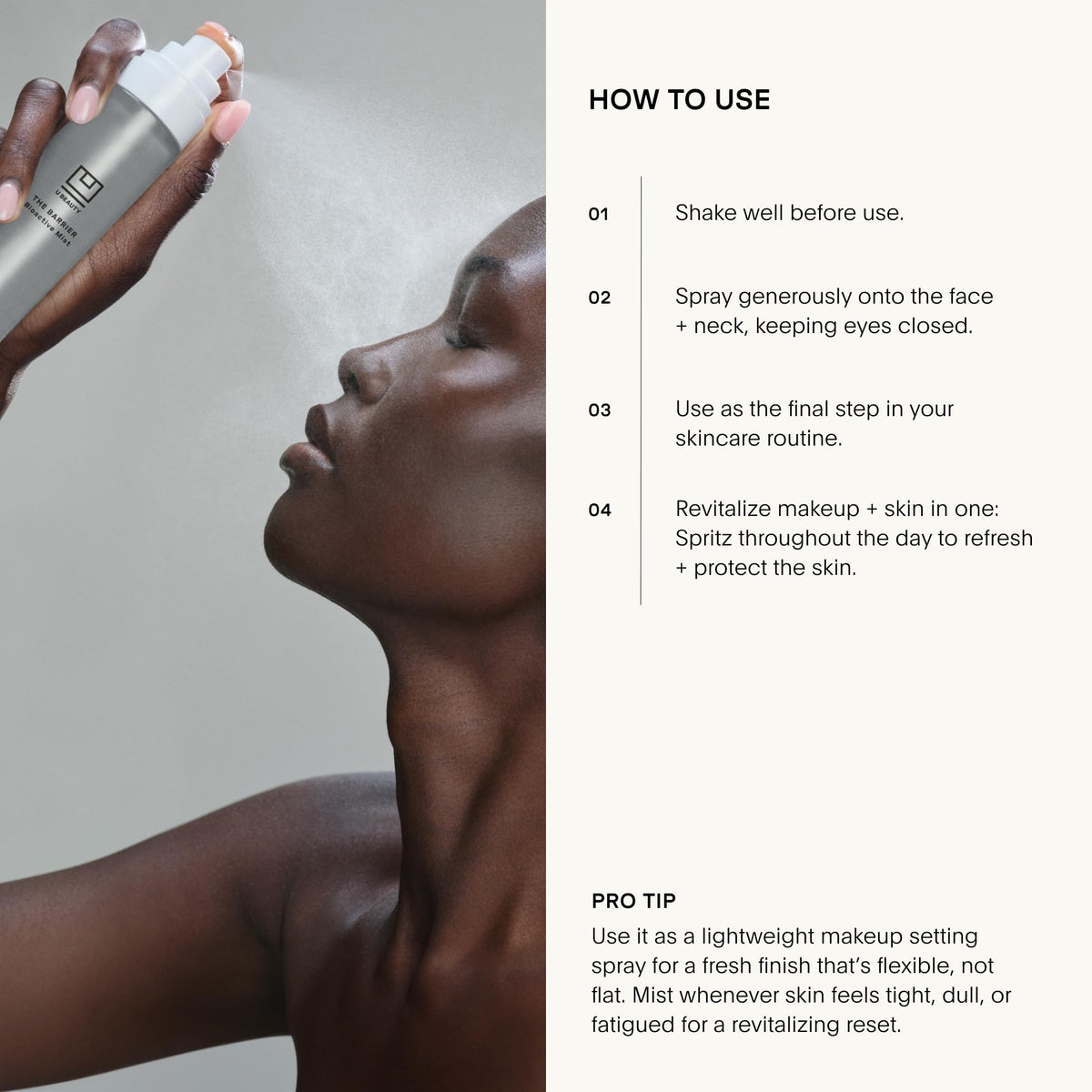 U Beauty nozzle close-up highlighting precise delivery and controlled serum release