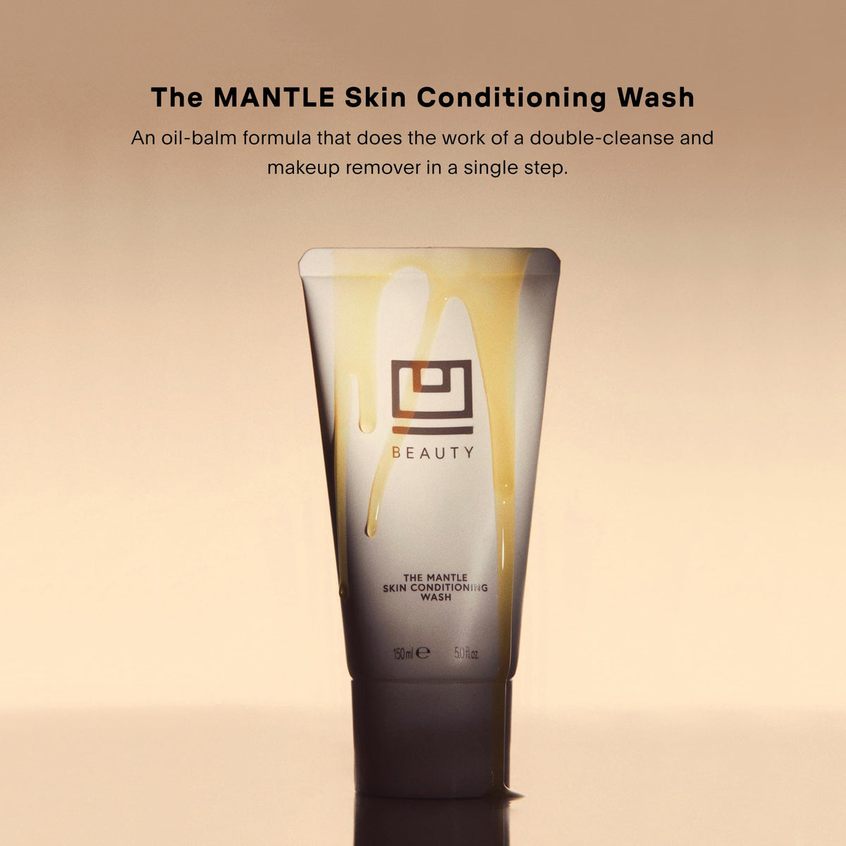U Beauty nearby texture close-up of oil-to-milk balm demonstrating smooth blend