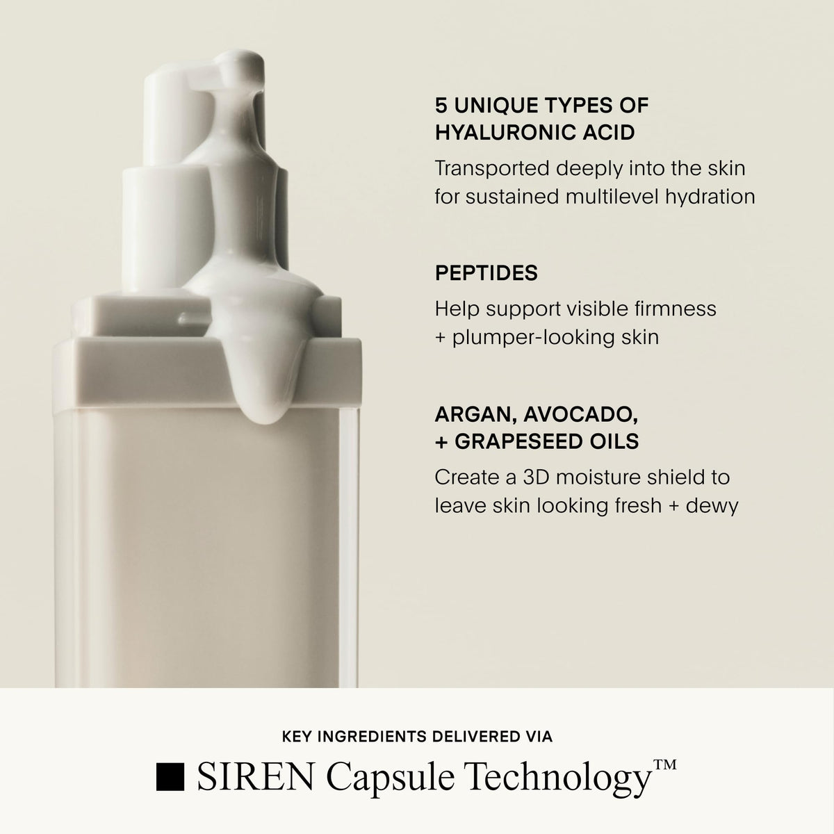U Beauty open jar in palm demonstrating compact travel size and easy dispensing