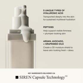U Beauty open jar in palm demonstrating compact travel size and easy dispensing