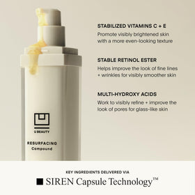 U Beauty applied on hand to show spreadability and immediate smoothing effect