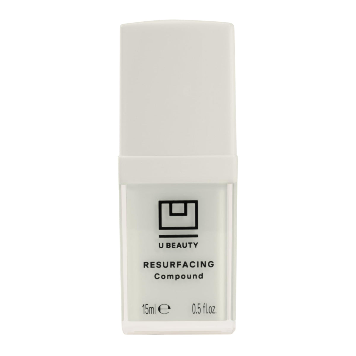 U Beauty bottle front view showing sleek packaging and immediate recognition benefit