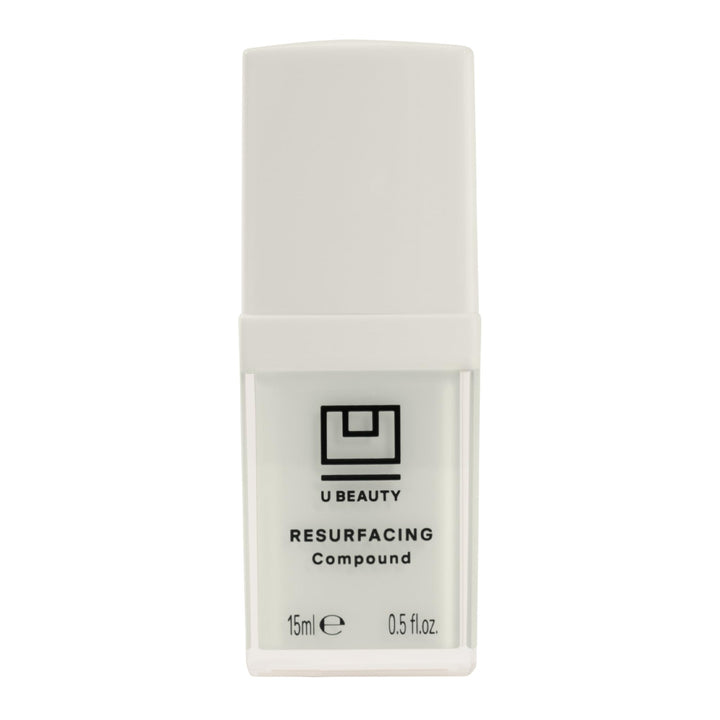 U Beauty bottle front view showing sleek packaging and immediate recognition benefit