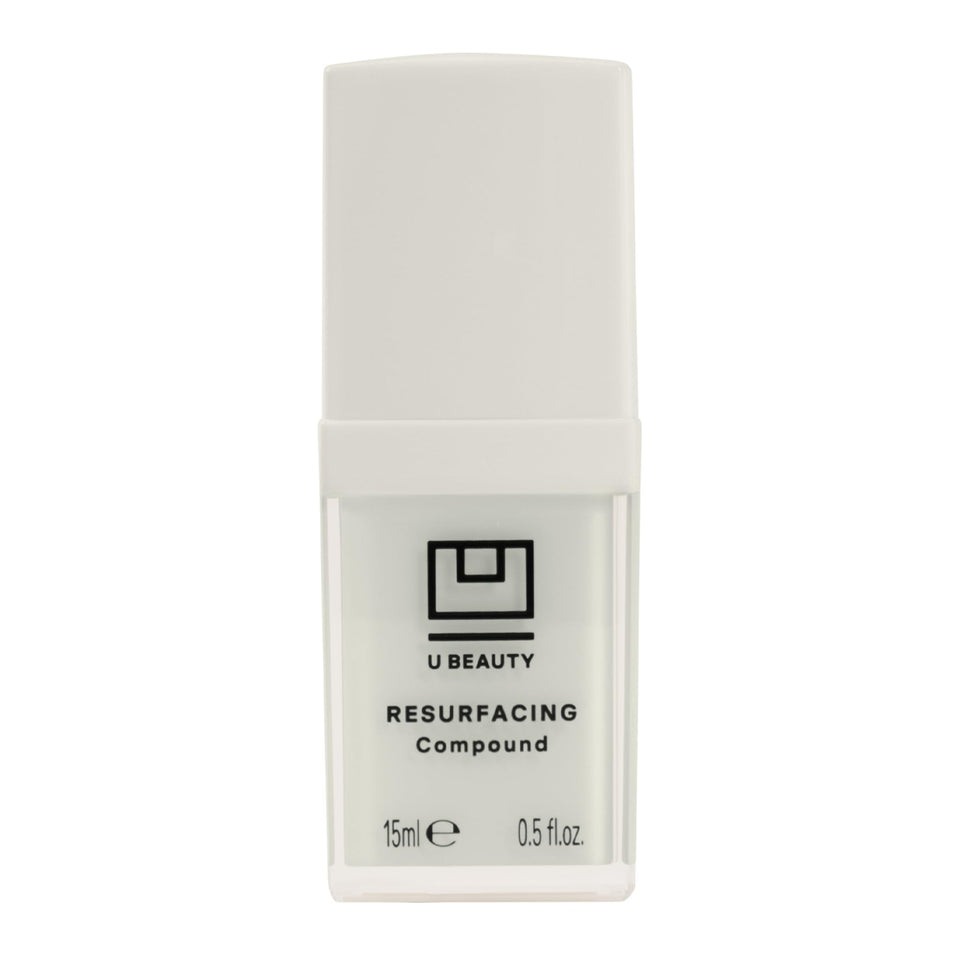 U Beauty bottle front view showing sleek packaging and immediate recognition benefit