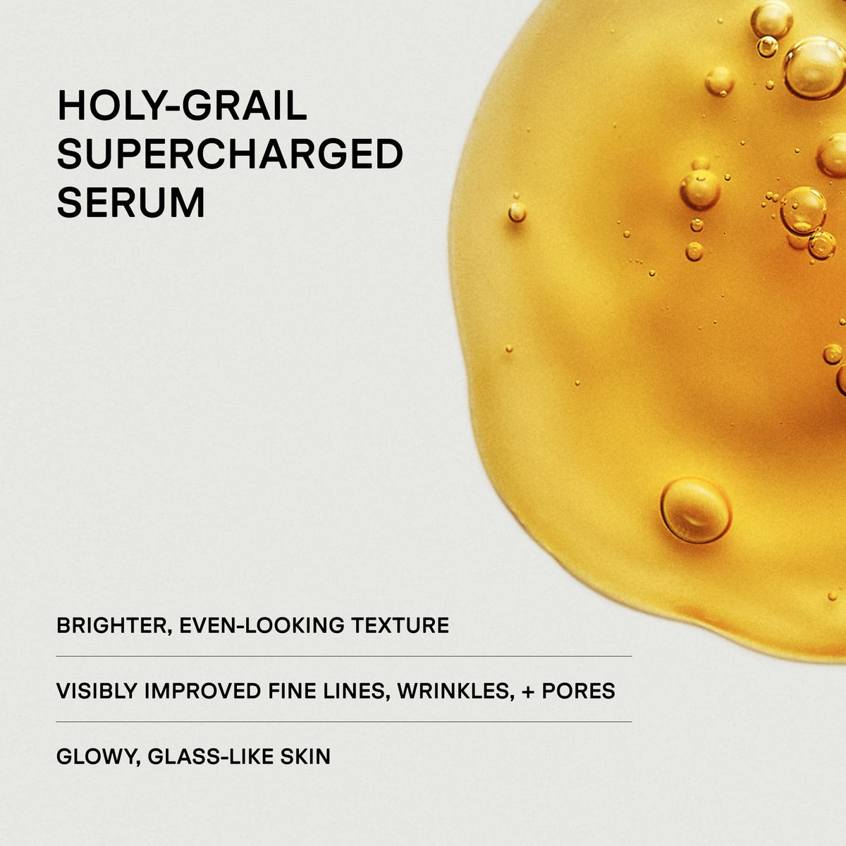 U Beauty close-up droplet showing lightweight texture for fast absorption benefit