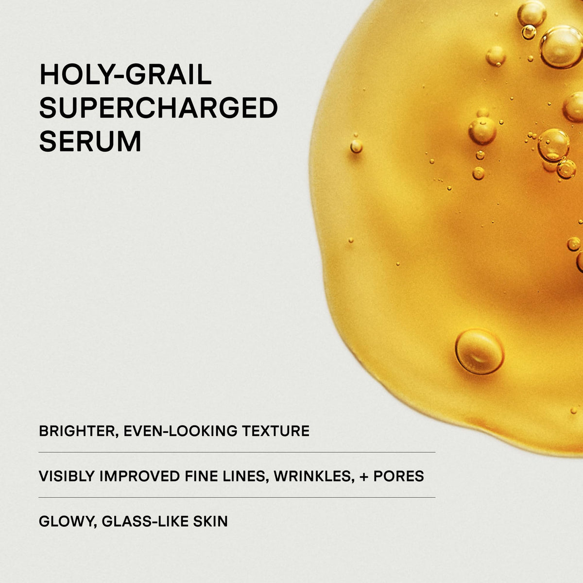 U Beauty serum texture on fingertip showing lightweight glide and hydration