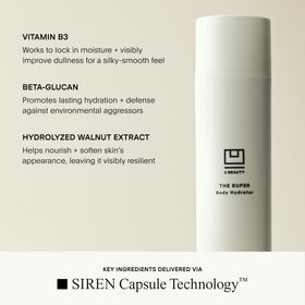 U Beauty being applied on arm demonstrating smooth application and softness