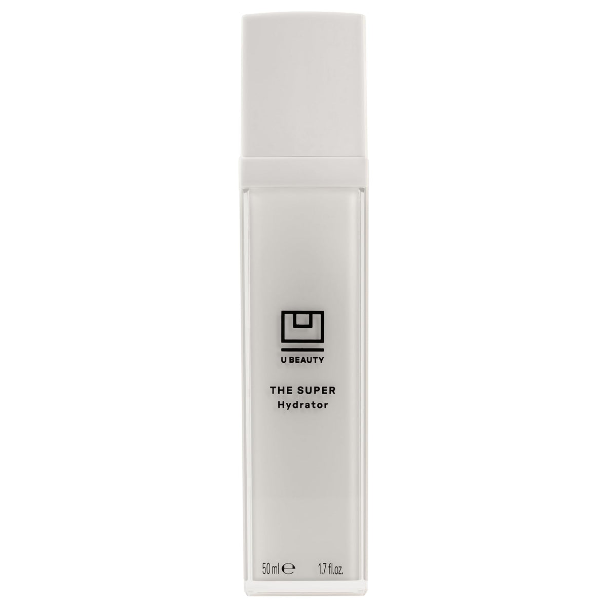 U Beauty SUPER Hydrator jar front view showing sleek packaging and product benefit