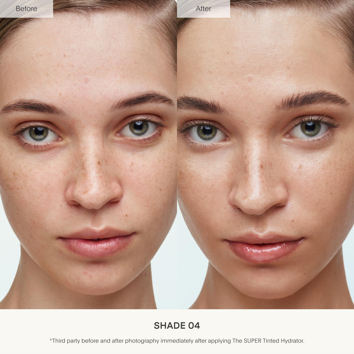 U Beauty close-up of cream texture highlighting hyaluronic moisture and lightweight feel