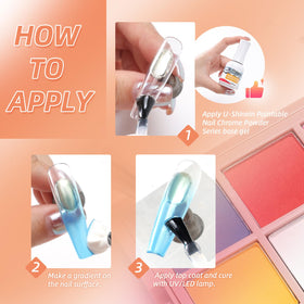 U-Shinein close-up of fine pigment powder texture for smooth, even application