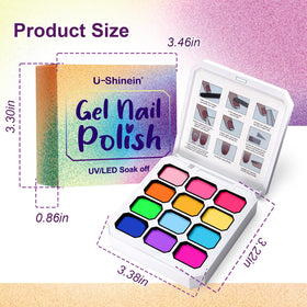 U-Shinein kit scale with hands showing portable, salon-ready convenience