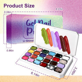 U-Shinein scale and contents shot with all kit components to show included bottles, sponges and grabber