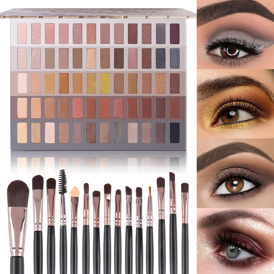UCANBE 60-color palette open showing full shade variety and easy selection benefit