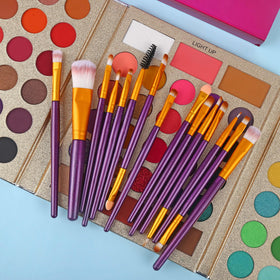UCANBE eyeshadow applied on model demonstrating color payoff and blended result