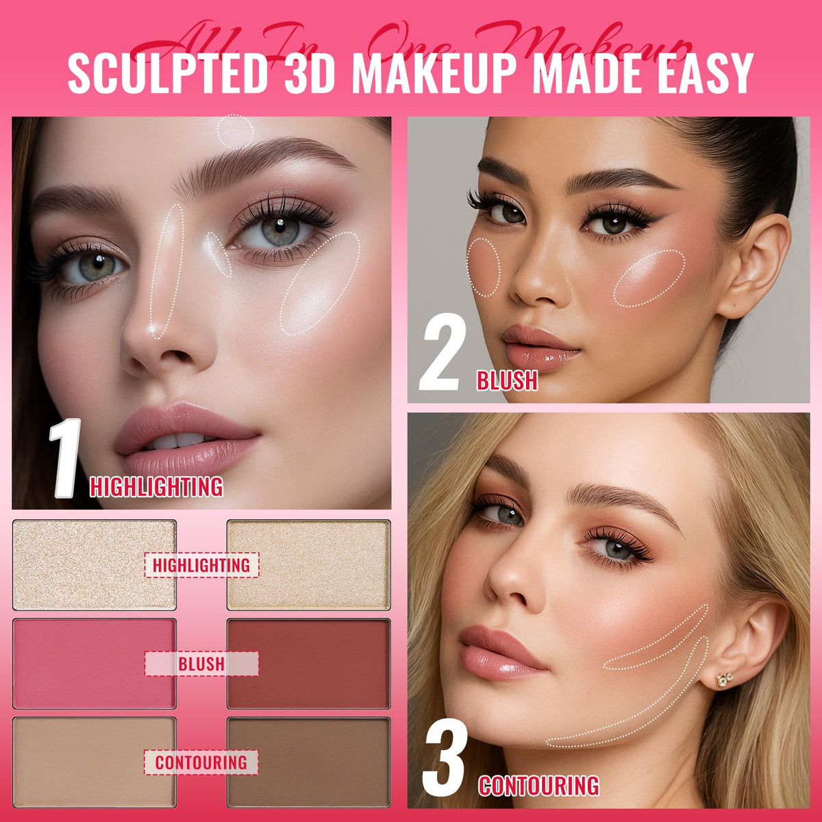 UCANBE model applying shadow demonstrating blendability and finish benefit