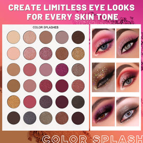 UCANBE smoky eye swatch using black and grey tones illustrating dramatic payoff