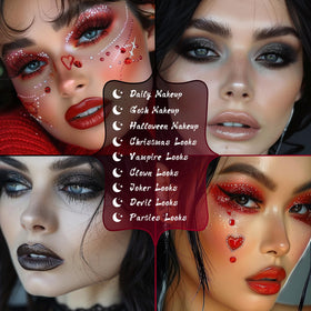 UCANBE dual-ended brush with palette demonstrating easy application