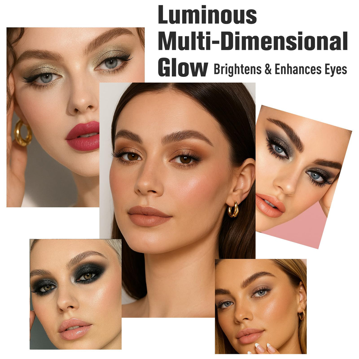 UCANBE included 15-piece brush set next to palette for precise application benefit