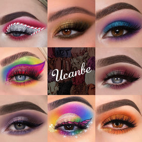 UCANBE brushes arranged inside palette demonstrating full kit convenience and precision